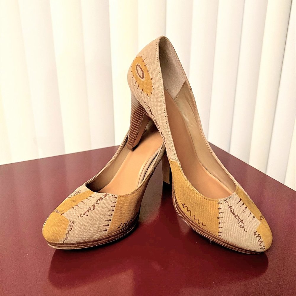 Fioni High Heels Shoes Handmade Custom painting size 9.5